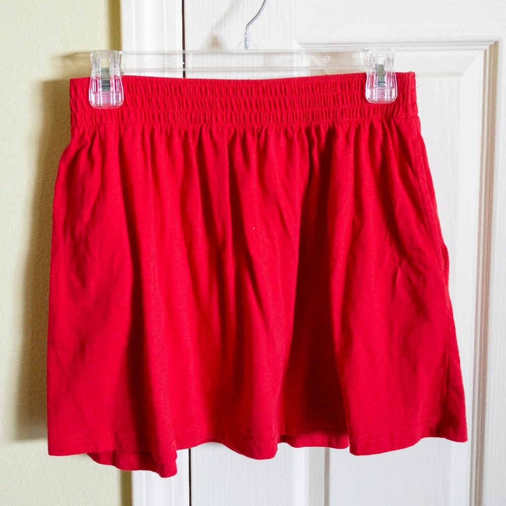 Forever 21 Red Skater Skirt